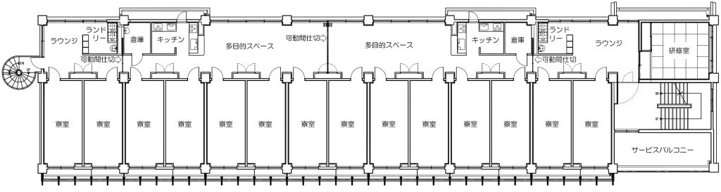 2-4階平面図